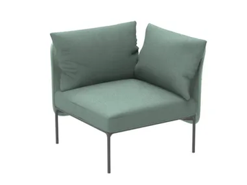 BLOOM 1203 - Corner fabric armchair by Et al. - view 2